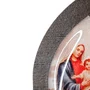 Mini Capela da Sagrada Família de Nazaré em MDF - Marrom Escuro