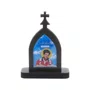 Mini Capela de São Carlo Acutis em MDF - Marrom Escuro