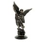 Pedestal de São Miguel Arcanjo em Metal - Ouro Envelhecido - 9cm