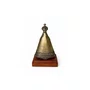 Pedestal Nossa Senhora Aparecida Metal Ouro Velho 9,5cm