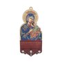 Porta-Chaves com Silhueta de Nossa Senhora do Perpétuo Socorro em MDF