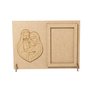 Porta-Retratos de Mesa da Sagrada Família de Nazaré em MDF Cru
