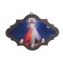 Porta-Terços de Parede de Jesus Misericordioso em MDF - Resinado
