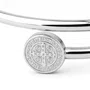 Pulseira Bracelete São Bento Duplo Aço Inox