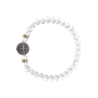 Kit Pulseira da Medalha de São Bento com Elástico Cristal Translúcido - 3Un