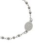 Pulseira da Medalha de São Bento com Contas em Inox - Prata