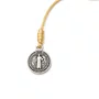 Pulseira de Cristal com Passante Níquel São Bento Doce de Leite