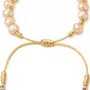 Pulseira de Cristal com Passante Níquel São Bento Doce de Leite