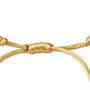 Pulseira  Nossa Senhora de Fátima de Cristal Doce de Leite com Cruz e Medalha Resinada - 8mm