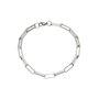 Pulseira em Inox com Corrente de Elos Retangulares - Grossa