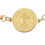 Pulseira São Bento em Inox Dourada