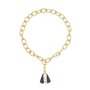 Pulseira com Pingente de Nossa Senhora Aparecida Vazado - Folheado