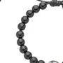 Pulseira Regulável Nossa Senhora Aparecida Pérola Preta 4mm