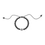 Pulseira Regulável Nossa Senhora Aparecida Pérola Preta 4mm