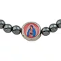 Pulseira Regulável Resinada Nossa Senhora de Guadalupe Hematita 6mm