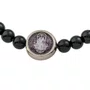 Pulseira Regulável Resinada São Bento Pérola Preta 6mm