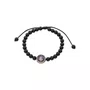 Pulseira Regulável Resinada São Bento Pérola Preta 6mm