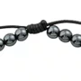 Pulseira Regulável Resinada São Carlo Acutis Hematita 6mm