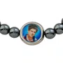 Pulseira Regulável Resinada São Carlo Acutis Hematita 6mm