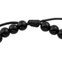 Pulseira Regulável Resinada São Carlo Acutis Pérola Preta 6mm