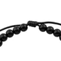 Pulseira Regulável Resinada São Rita Pérola Preta 6mm