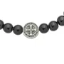 Pulseira Regulável São Bento Pérola Preta 4mm