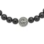 Pulseira Regulável São Bento Pérola Preta 4mm