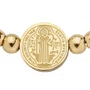 Pulseira São Bento Berloques em Inox Dourada