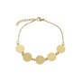 Pulseira com Medalhas de São Bento em Inox - Dourado