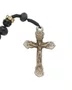 Terço com Entremeio de Nossa Senhora Aparecida - Cristal Preto