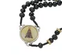 Terço com Entremeio de Nossa Senhora Aparecida - Cristal Preto