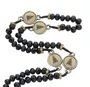 Terço com Entremeio de Nossa Senhora Aparecida - Cristal Preto