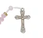 Terço com Entremeio de Santa Teresinha do Menino Jesus - Cristal Rosa