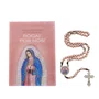 Terço com Folheto de Nossa Senhora de Guadalupe - Rose Gold