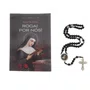 Terço com Folheto de Santa Rita de Cássia - Preto