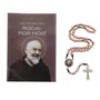 Terço com Folheto de São Padre Pio de Pietrelcina - Rose Gold