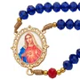 Terço Cristal Luxo Imaculado Coração de Maria