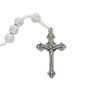 Terço das Mães que Oram pelos Filhos Nossa Senhora de La Salette - Conta Cruz Branca