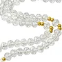 Terço de Cristal Nossa Senhora Aparecida Dourado Vazado Transparente