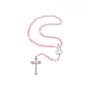 Terço de Nossa Senhora Aparecida com Contas Rosas Translúcidas - 2Un