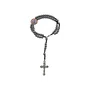 Terço de Pulso com Medalha de Nossa Senhora de Guadalupe em Hematita 4mm