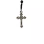 Terço de Pulso Medalha Resinada Nossa Senhora Aparecida Cristal Preto 4mm 2un