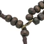 Terço de Pulso Masculino Madeira Marrom Escuro 6mm
