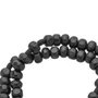 Terço de Pulso Masculino Madeira Preto 6mm