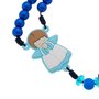 Terço Infantil com Anjo Emborrachado - Azul Marinho